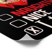 Poster Nice Naughty J'Ai Essayé Golden Retriever Noël Pa (Coin)