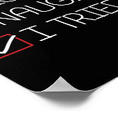 Poster Nice Naughty J'Ai Essayé Noël Pyjama Humour drôle (Coin)