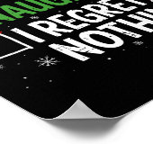 Poster Nice Naughty Je Regrette Rien De Coupable Noël Lis (Coin)
