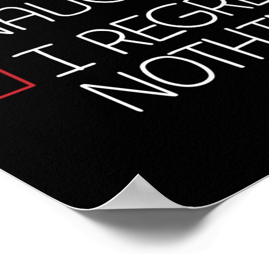 Poster Nice Naughty Je Regrette Rien de Noël Pyjama Amusa (Coin)