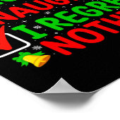 Poster Nice Naughty Je Regrette Rien Drôle Noël Famille M (Coin)