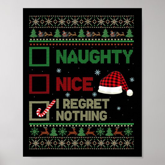 Poster Nice Naughty Je Regrette Rien Génial Sweater Chris (Devant)
