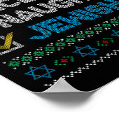 Poster Nice Naughty Juif Laid Noël Sweater Funny H (Coin)