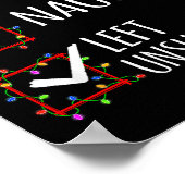 Poster Nice Naughty Left Unsupervised Christmas List Funn (Coin)