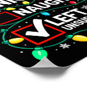 Poster Nice Naughty Left Unsupervised Shirt Funny Christm (Coin)