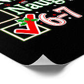 Poster Nice Naughty List 6-7 Christmas Fun Santa 67 Six S (Coin)