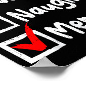 Poster Nice Naughty Mermaid Funny Christmas List Family M (Coin)