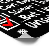 Poster Nice Naughty Multi Checklist Funny Christmas List (Coin)