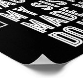 Poster Nice Naughty My Sister Made Me Do It Merry Christm (Coin)