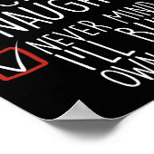 Poster Nice Naughty Never Mind Ill Acheter Mes Propres St (Coin)