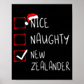 Poster Nice Naughty New Zealander Christmas New Zealand H (Devant)