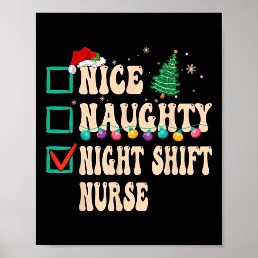 Poster Nice Naughty Night Shift Nurse (Devant)