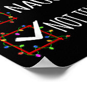 Poster Nice Naughty Not Telling Christmas List Santa Clau (Coin)