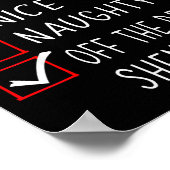 Poster Nice Naughty Off The Record Shenanigans Christmas (Coin)