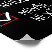 Poster Nice Naughty Peut-Être l'année prochaine Fun Noël (Coin)