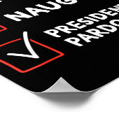 Poster Nice Naughty Presidential Pardon Christmas List Sa (Coin)