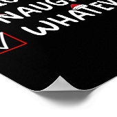 Poster Nice Naughty Quoi que mignon Noël (Coin)