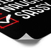 Poster Nice Naughty Sy Christmas List  (Coin)