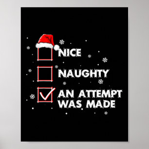 Poster Nice Naughty Une Tentative A Été Faite Chemise Pèr
