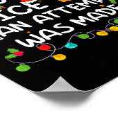 Poster Nice Naughty Une Tentative A Été Faite Drôle Noël (Coin)