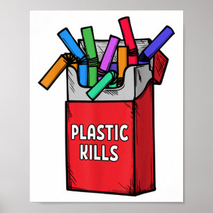 Poster Nice Plastique dire De l'environnement Protection