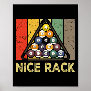 Poster Nice Rack Funny Billard Lecteur Vintage Pool Bill