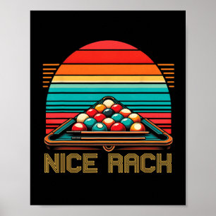 Poster Nice Rack Funny Billard Lecteur Vintage Pool Bill