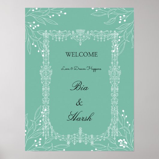 Poster Nice Wedding Card (Devant)