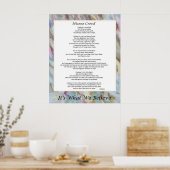 Poster Nicene Creed 24" x 30" (Cuisine)