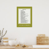Poster Nicene Creed Christian Print (Cuisine)
