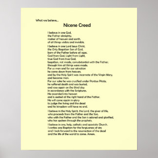 Poster-Nicene Creed~ ! Poster