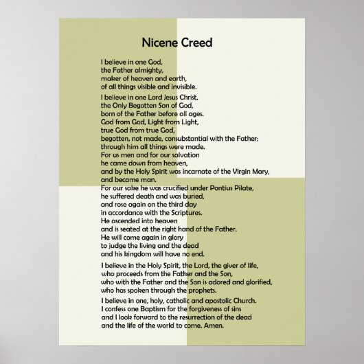 Poster-Nicene Creed~ ! Poster (Voorkant)