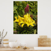 Poster Niché dans le jardin. (Cuisine)