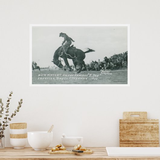 Poster Nick Knight équitation T. Joe à Cheyenne Frotier D (Cuisine)