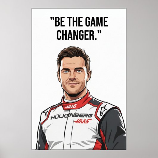Poster Nico Hülkenberg Racing Vector – Be the Game Change (Devant)