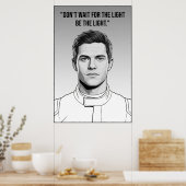 Poster Nico Hülkenberg Racing Vector – Be the Light (Cuisine)