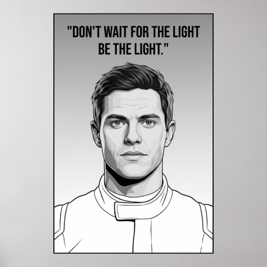 Poster Nico Hülkenberg Racing Vector – Be the Light (Devant)