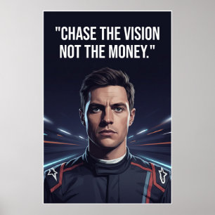 Poster Nico Hülkenberg Racing Vector – Poursuivre la Visi