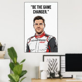 Poster Nico Hülkenberg Racing Vector – Soyez celui qui ch (Bureau à domicile)