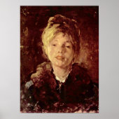 Poster Nicolae Grigorescu - Portrait d'une fille (Devant)
