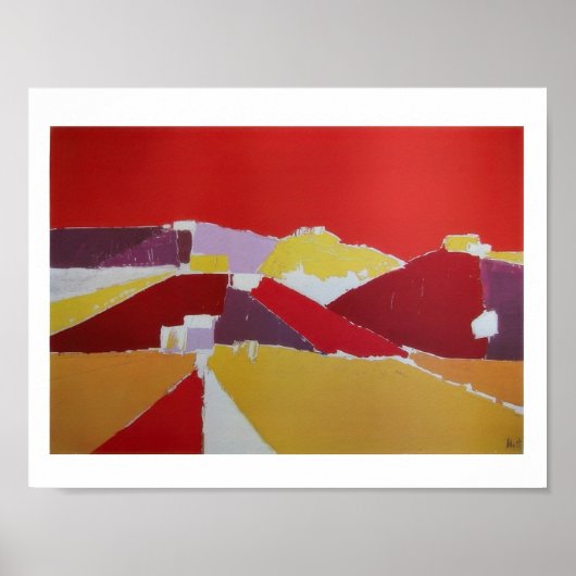 Poster nicolas de staël - Agrigente - Abstraction Lyrique (Devant)