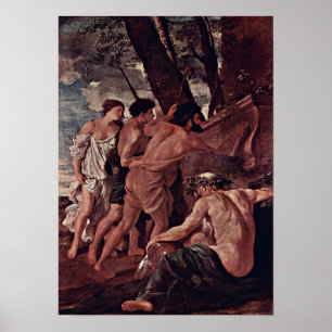 Poster Nicolas Poussin - les bergers de l'Arcadie