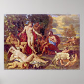 Poster Nicolas Poussin - Midas et Bacchus (Devant)