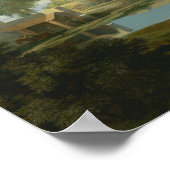 Poster Nicolas Poussin - Paysage au calme (Coin)