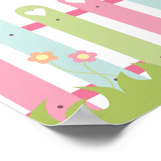 Poster Nid de Cute Birds (Coin)