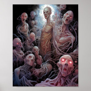 Poster Nid De Zombies Morts Non Morts Horreur Art
