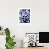 Poster NID D'OISEAU, blanc bleu (Bureau à domicile)