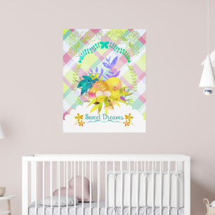 Poster Nid d'oiseaux de rêves doux.