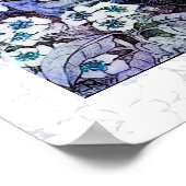 Poster NID OISEAU, bleu blanc (Coin)