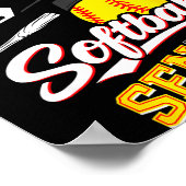 Poster Nièce fière d'une classe terminale de softball 202 (Coin)